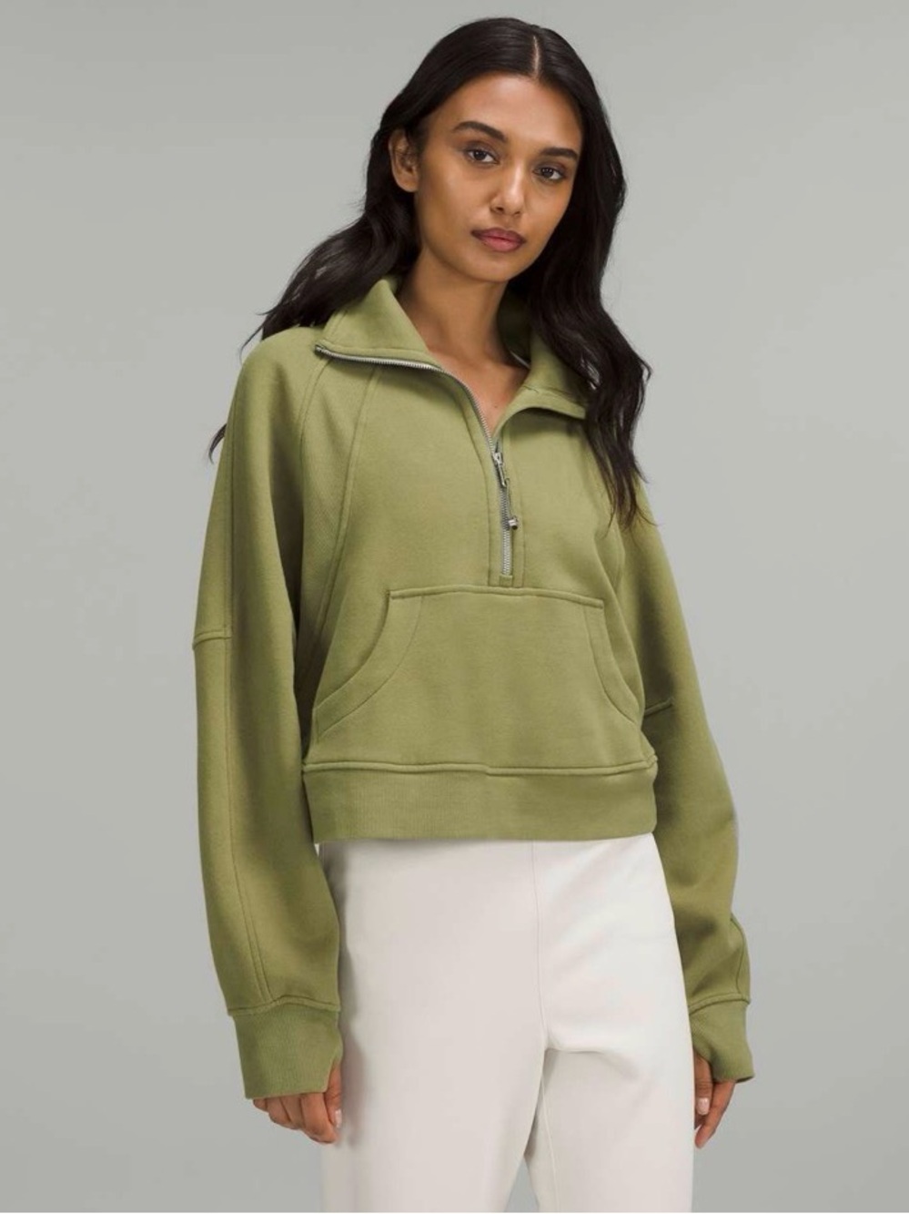 lululemon athletica Olive Half-Zip Pullover